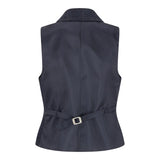 TPSTZ72 - Colete Blazer Feminino em Tweed Azul Marinho
