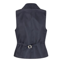 TPSTZ72 - Colete Blazer Feminino em Tweed Azul Marinho