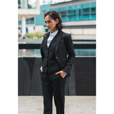 TPW-13 - Conjunto feminino preto liso de 3 peças