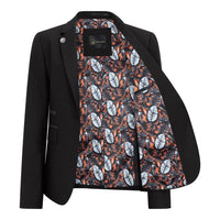 TPW-13 - Conjunto feminino preto liso de 3 peças