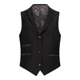 TPW-13 - Conjunto feminino preto liso de 3 peças