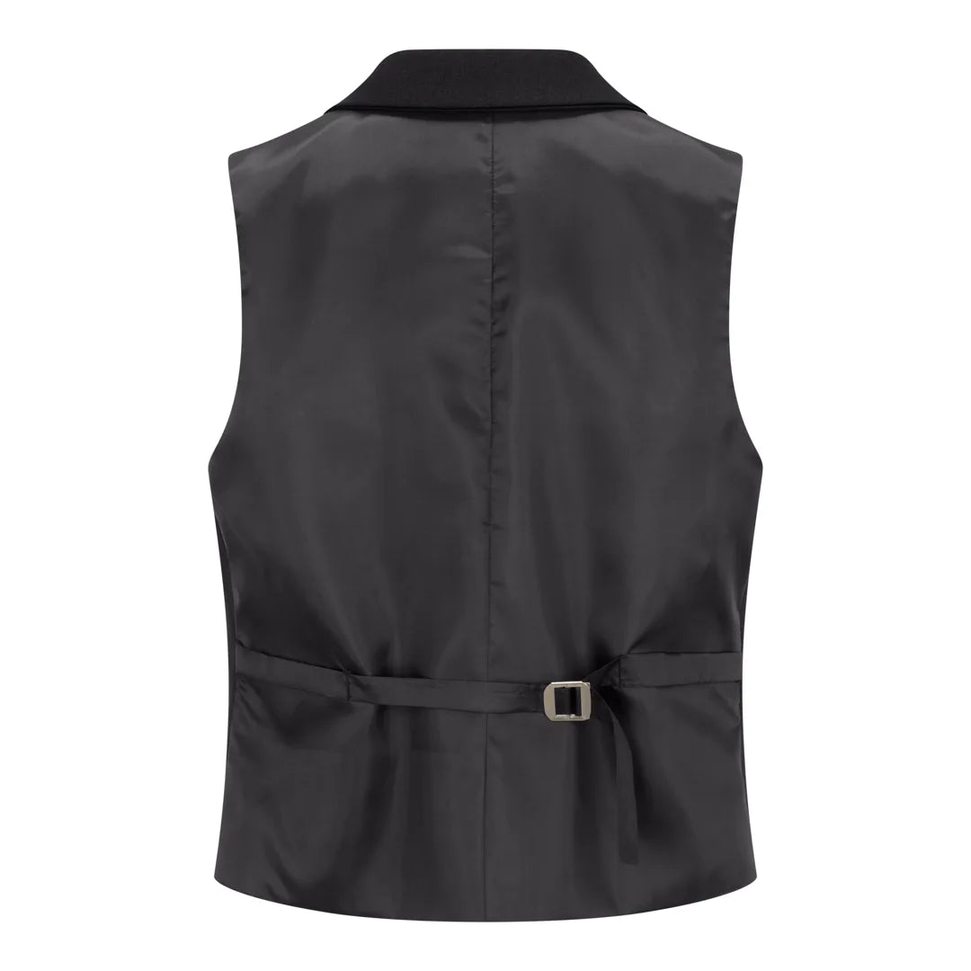 TPW-13 - Conjunto feminino preto liso de 3 peças