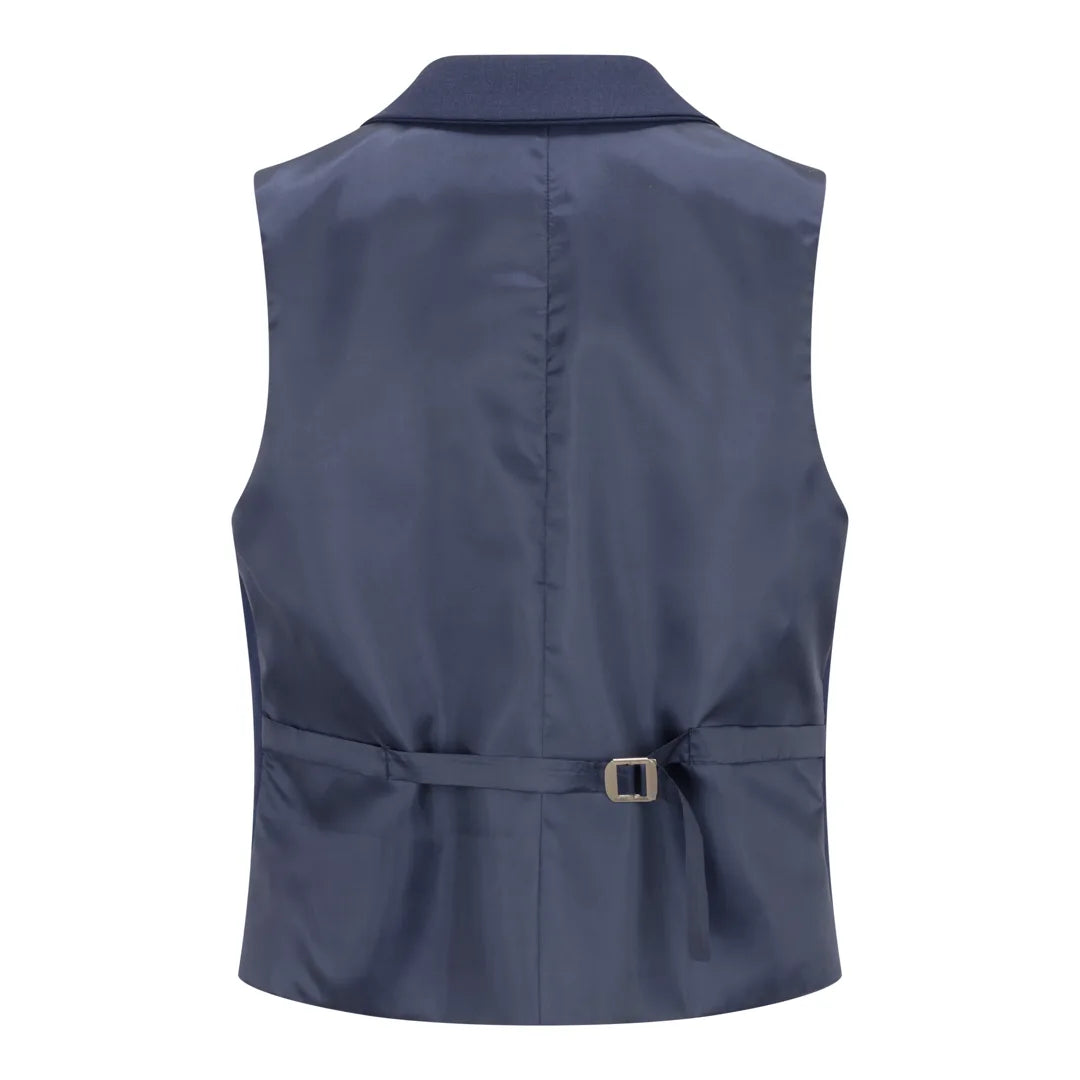 TPW-14 - Conjunto feminino de 3 peças azul marinho liso