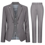 TPW-15 - Conjunto feminino de 3 peças cinza liso