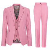 TP-16 - Conjunto feminino de 3 peças rosa liso
