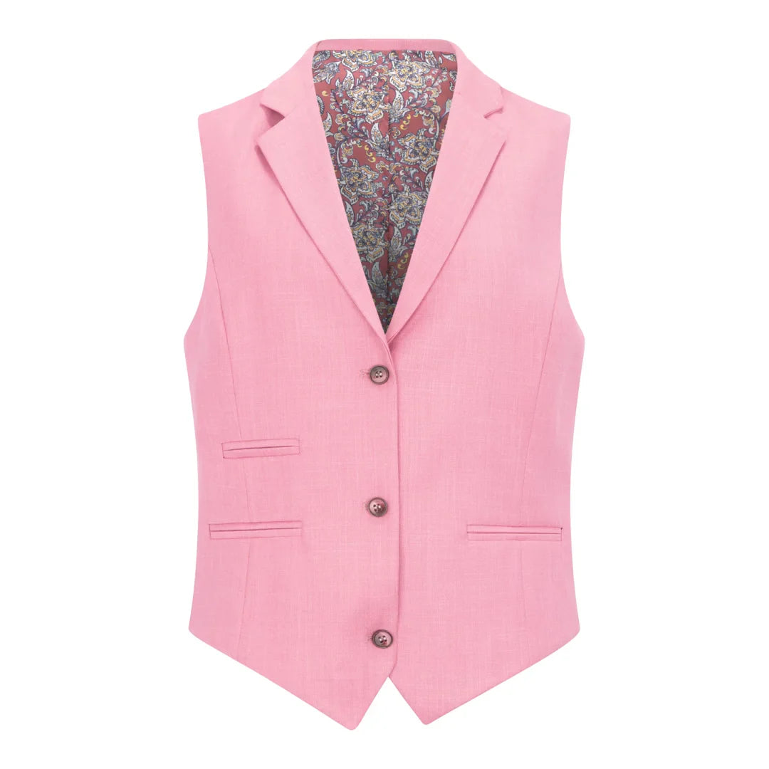 TP-16 - Conjunto feminino de 3 peças rosa liso