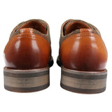 Theon - Sapatos Oxford de Tweed em Couro Masculino
