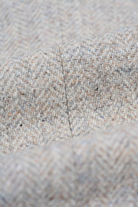 Thomas - Terno masculino cinza de 3 peças em tweed de lã mista