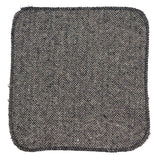 281 - Gravata e lenço de bolso masculinos em lã tweed espinha de peixe cor carvalho, 5 cm (2")
