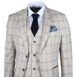 Warwick - Blazer masculino bege xadrez