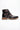 Adam - Botas Oxford de couro pretas com estampa floral e caveiras para homem