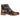 Adam - Botas Oxford de couro marrom com estampa floral e caveira para homem