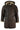 Jaqueta Safari Masculina de Inverno em Couro Legítimo de Pele de Carneiro Marrom e Creme com Capuz Vintage-B3 Marrom Gengibre