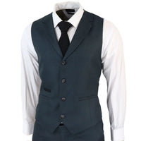 Terno AK-07 Masculino de 3 Peças em Xadrez Verde Oliva