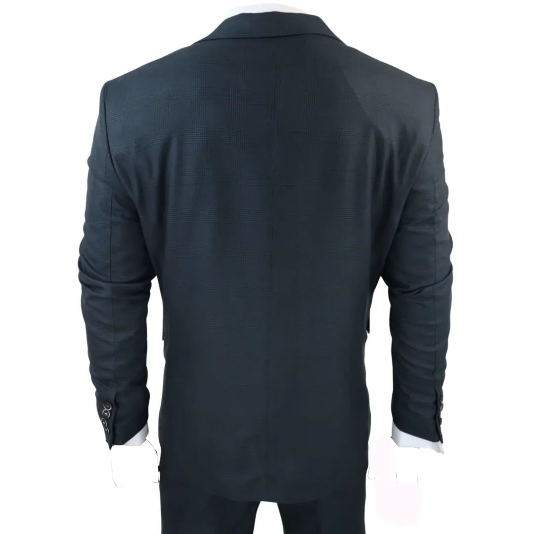 Terno AK-07 Masculino de 3 Peças em Xadrez Verde Oliva