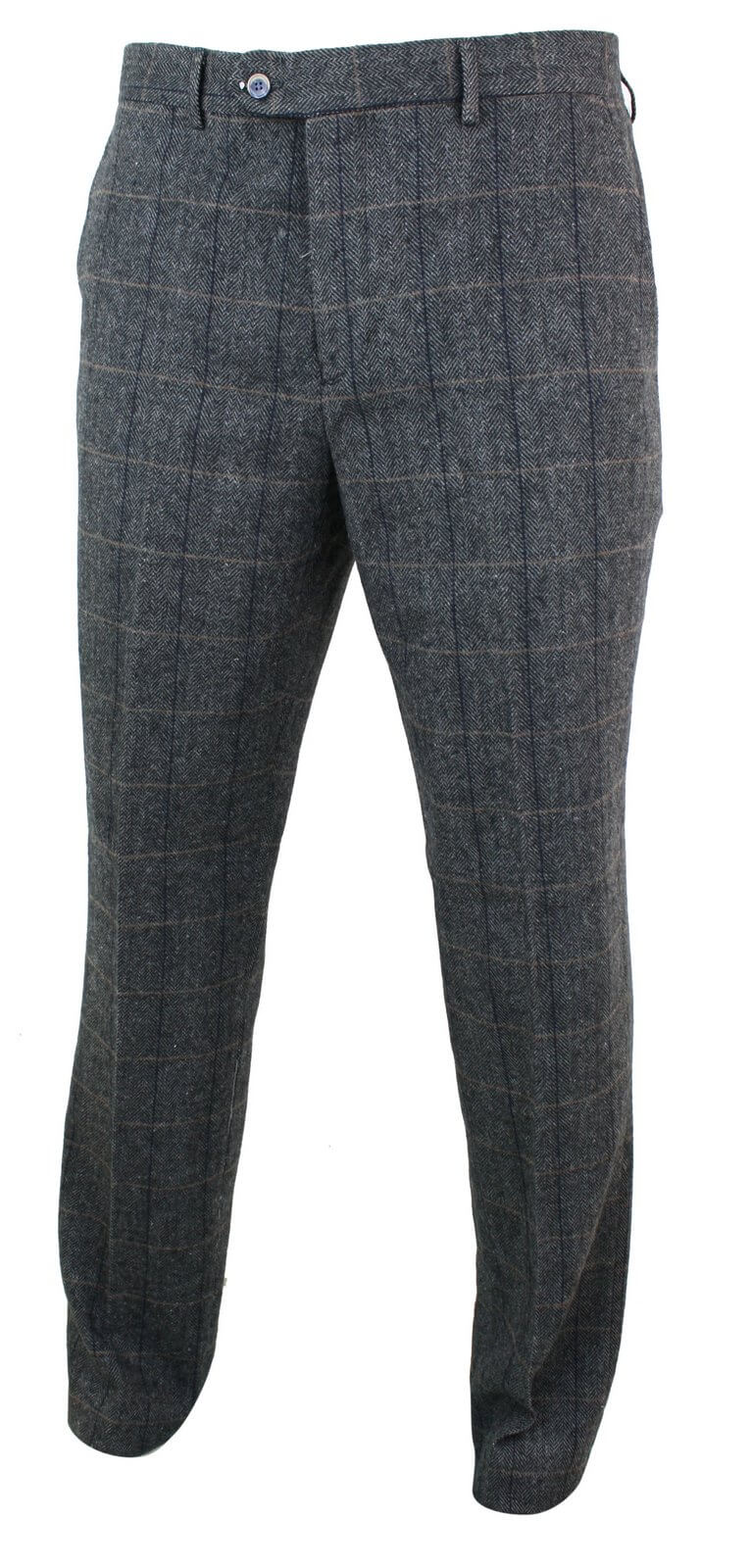 Albert - Calças de tweed cinza para homem