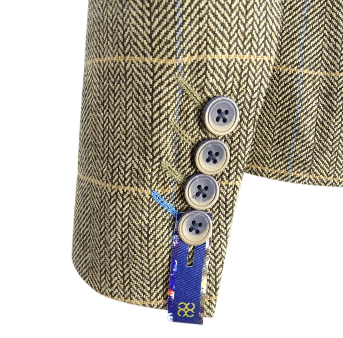 Blazer feminino em tweed marrom claro