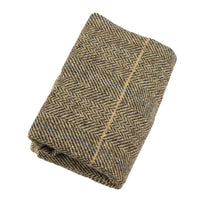 Albert - Gravata Borboleta Masculina em Tweed Marrom com Estampa Espinha de Peixe