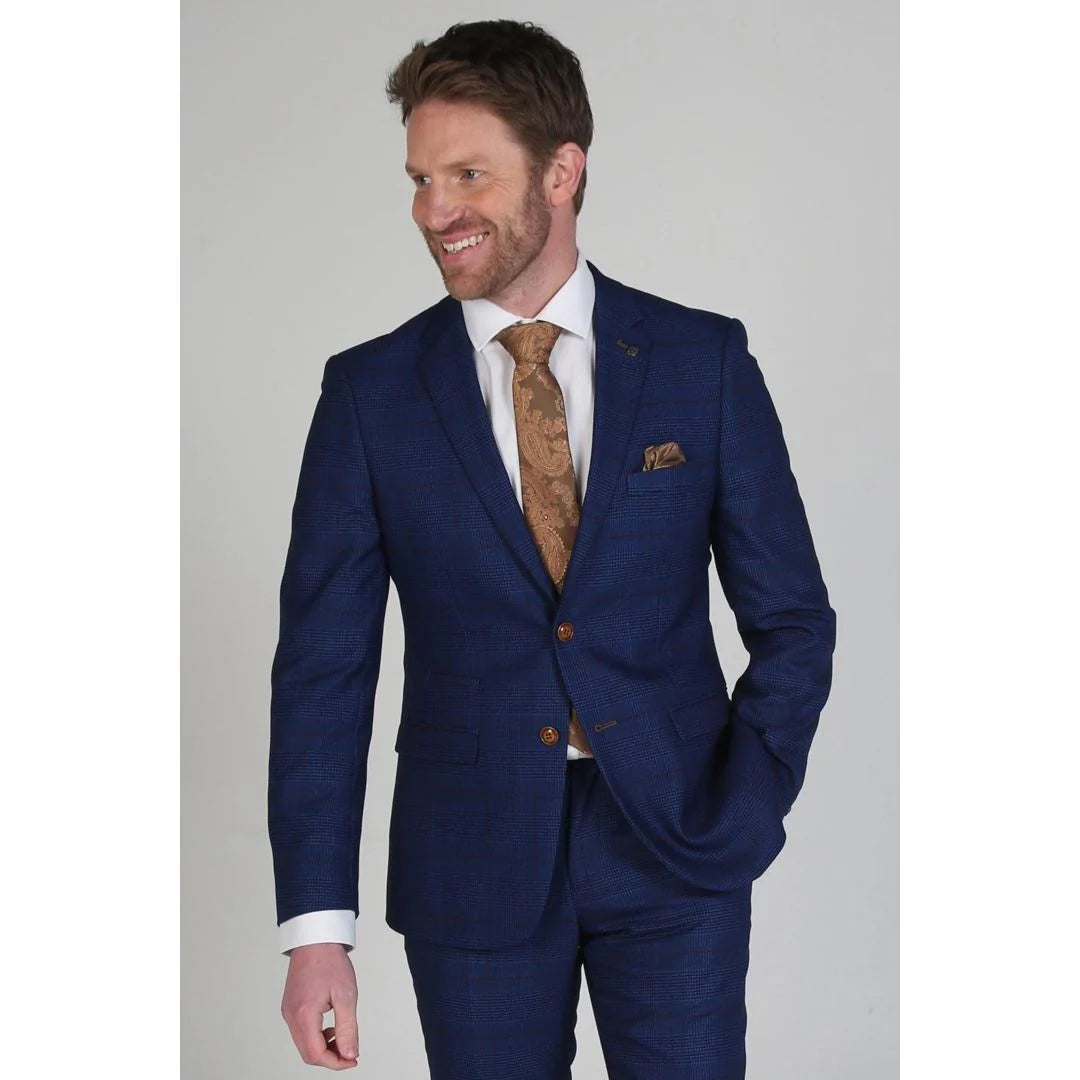 Alex - Blazer masculino azul-marinho