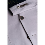 Alvari - Blazer masculino de linho cinza para o verão