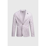 Alvari - Blazer masculino de linho cinza para o verão