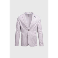 Alvari - Blazer masculino de linho cinza para o verão