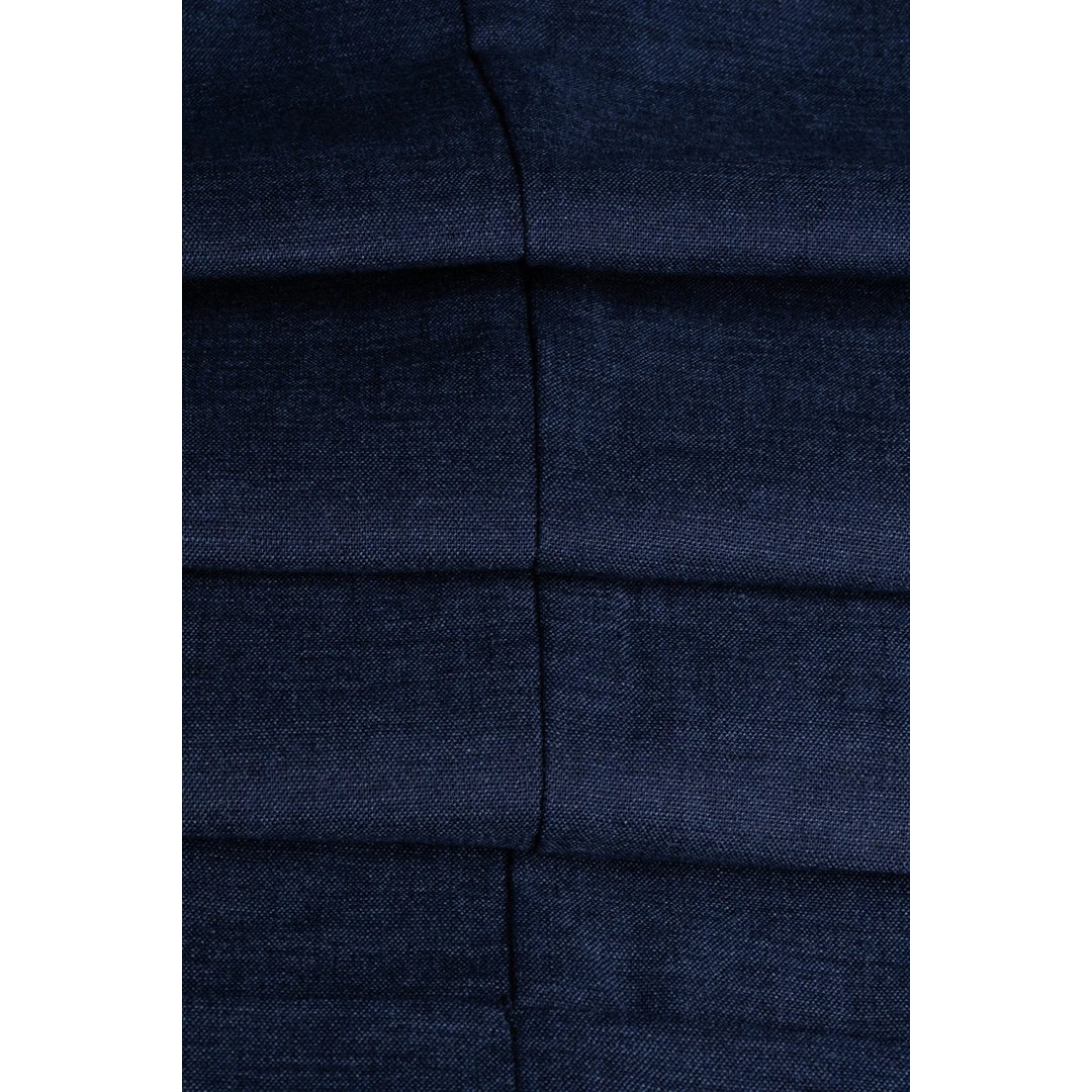 Alvari - Blazer de verão masculino em linho marinho