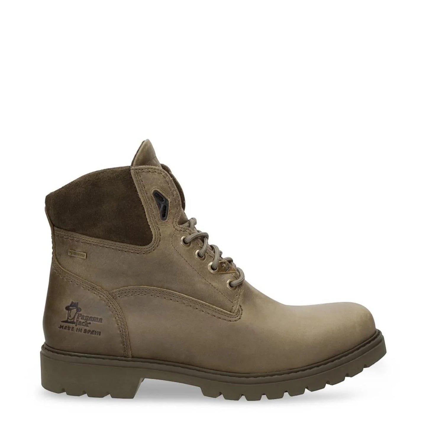 Amur GTX C32 - Botas de cano curto impermeáveis em couro cáqui para homem