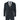 Archer - Blazer masculino em tweed xadrez espinha de peixe azul-marinho