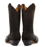 Botas de cowboy masculinas de bico fino, pretas e marrons, estilo Grinders Arizona, em couro legítimo, estilo western cubano.