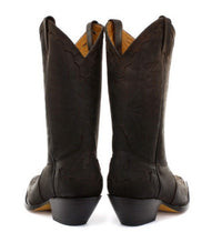 Botas de cowboy masculinas de bico fino, pretas e marrons, estilo Grinders Arizona, em couro legítimo, estilo western cubano.