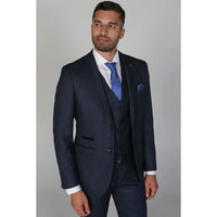 Arthur – Blazer masculino Birdseye azul marinho