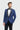 Aspen - Blazer de smoking masculino azul com gola xale