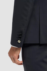 Aspen - Blazer de smoking masculino azul-marinho com abotoamento duplo