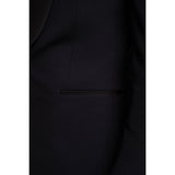 Aspen - Blazer smoking masculino liso azul-marinho
