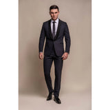 Aspen - Terno de casamento masculino azul-marinho de duas peças