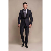 Aspen - Terno de casamento masculino azul-marinho de duas peças