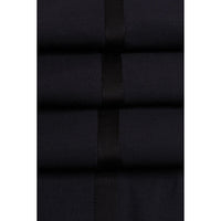 Aspen - Calças Clássicas Lisas Azul Marinho para Homem