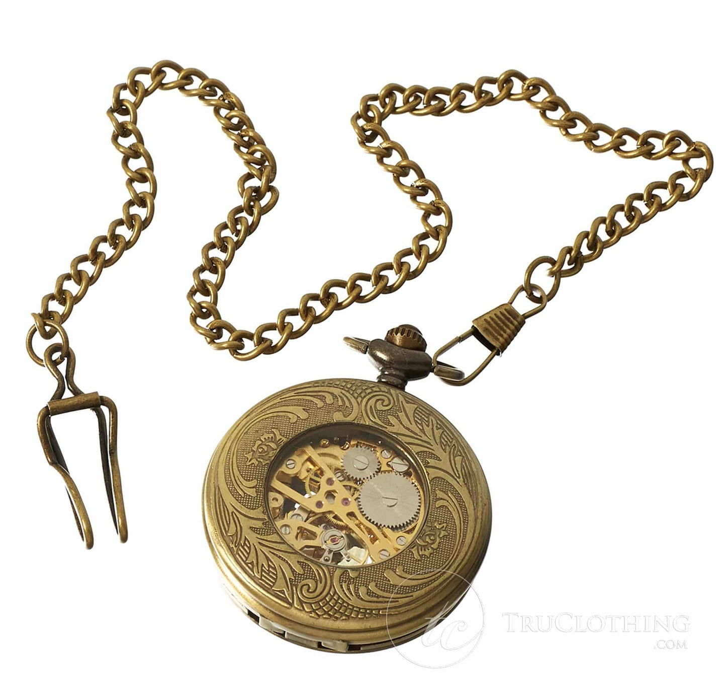 Relógio de bolso mecânico vintage Peaky Blinders - Dourado