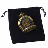 Relógio de bolso mecânico vintage Peaky Blinders - Dourado