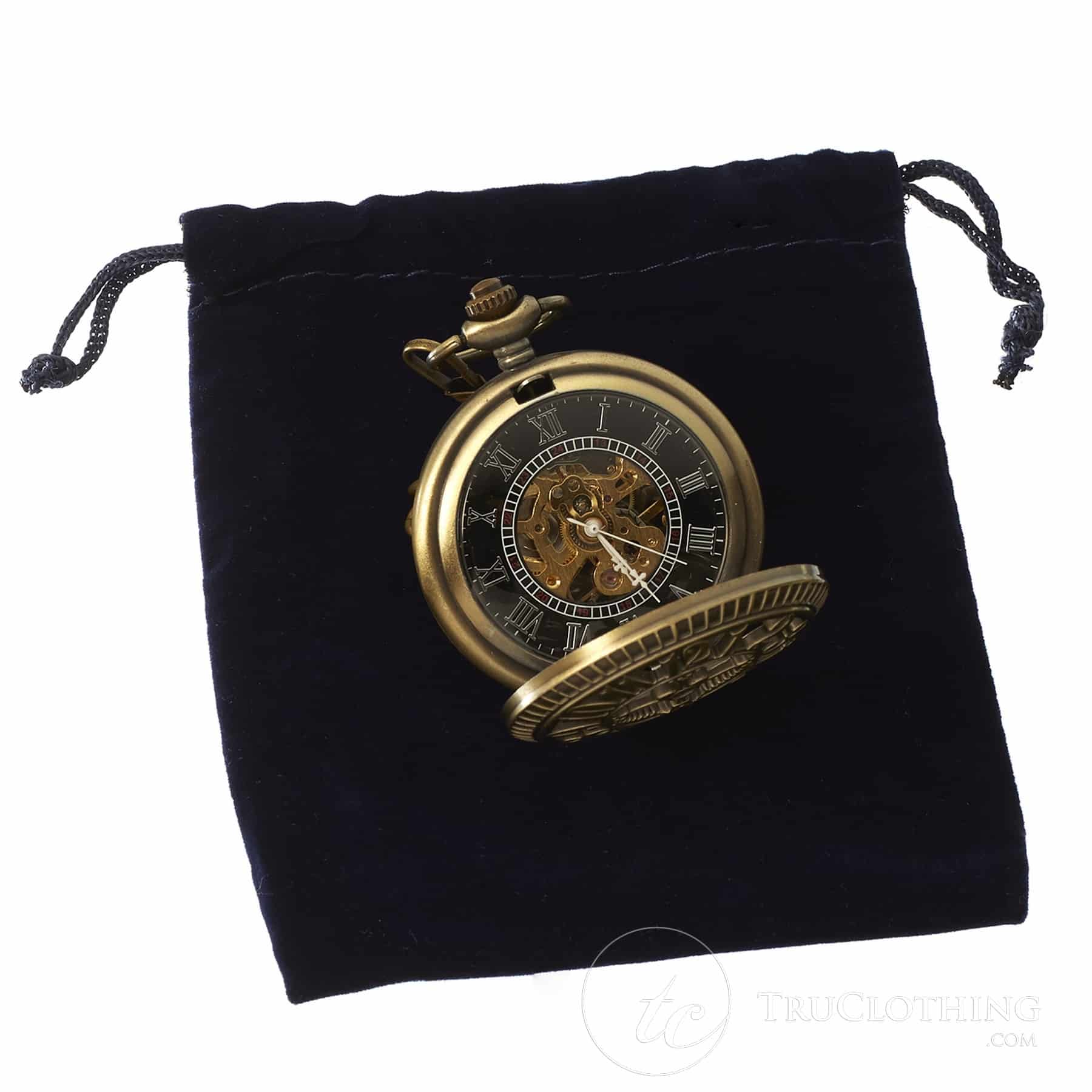 Relógio de bolso mecânico vintage Peaky Blinders - Dourado
