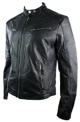 Jaqueta masculina de couro legítimo, estilo retrô, com zíper, cor marrom claro, modelo Nevada Timber, preta, estilo urbano.