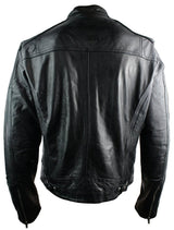 Jaqueta masculina de couro legítimo, estilo retrô, com zíper, cor marrom claro, modelo Nevada Timber, preta, estilo urbano.