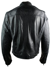Jaqueta masculina de couro legítimo, estilo retrô, com zíper, cor marrom claro, modelo Nevada Timber, preta, estilo urbano.