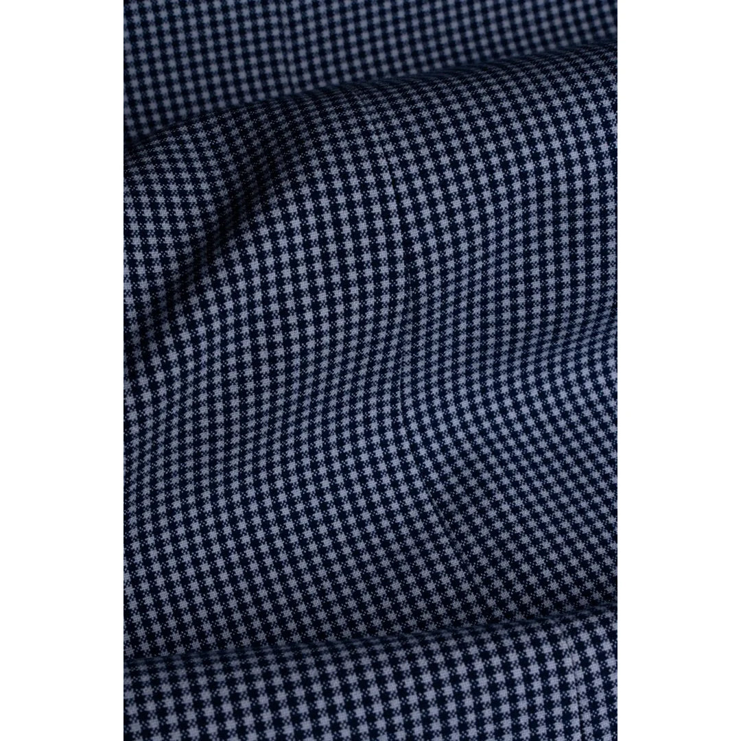 Blazer masculino xadrez azul para o verão da Baresi