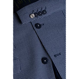 Blazer masculino xadrez azul para o verão da Baresi
