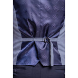 Colete masculino xadrez azul claro Baresi