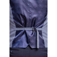 Colete masculino xadrez azul claro Baresi