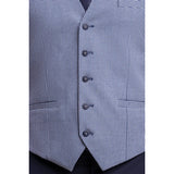Colete masculino xadrez azul claro Baresi