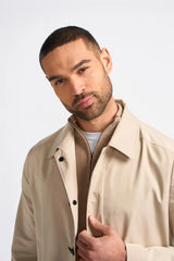 Barracuda - Casaco Trench Coat Clássico Leve Masculino Bege